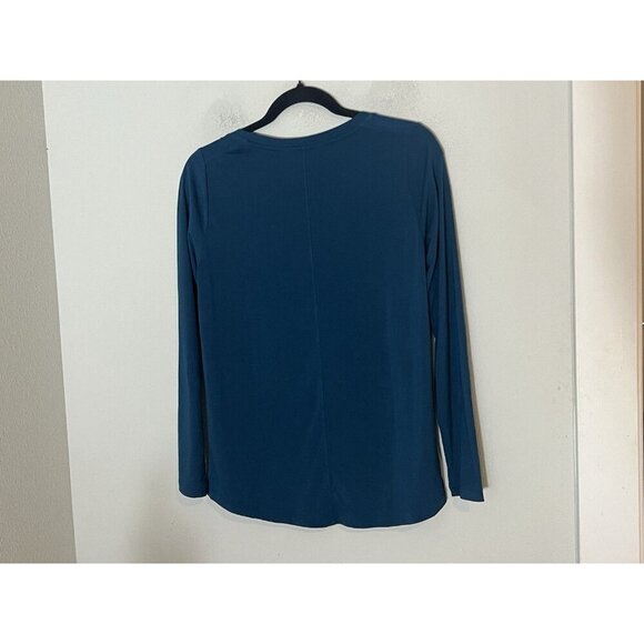 Athleta Turquoise Polyester Modal Blend Long Sleeve Shirt Size XS - Picture 6 of 12